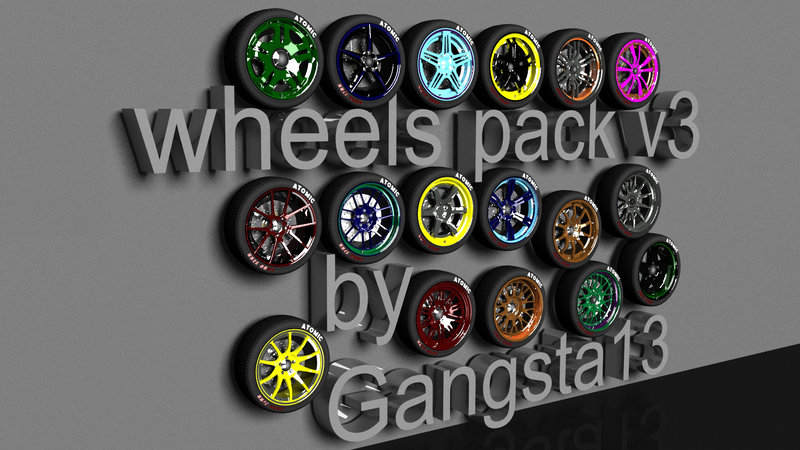 GTA San Andreas GTA V Wheels Pack V3 Mod - GTAinside.com